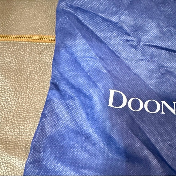 Dooney & Bourke Gray and Brown Leather Shoulder Bag - Picture 8 of 8